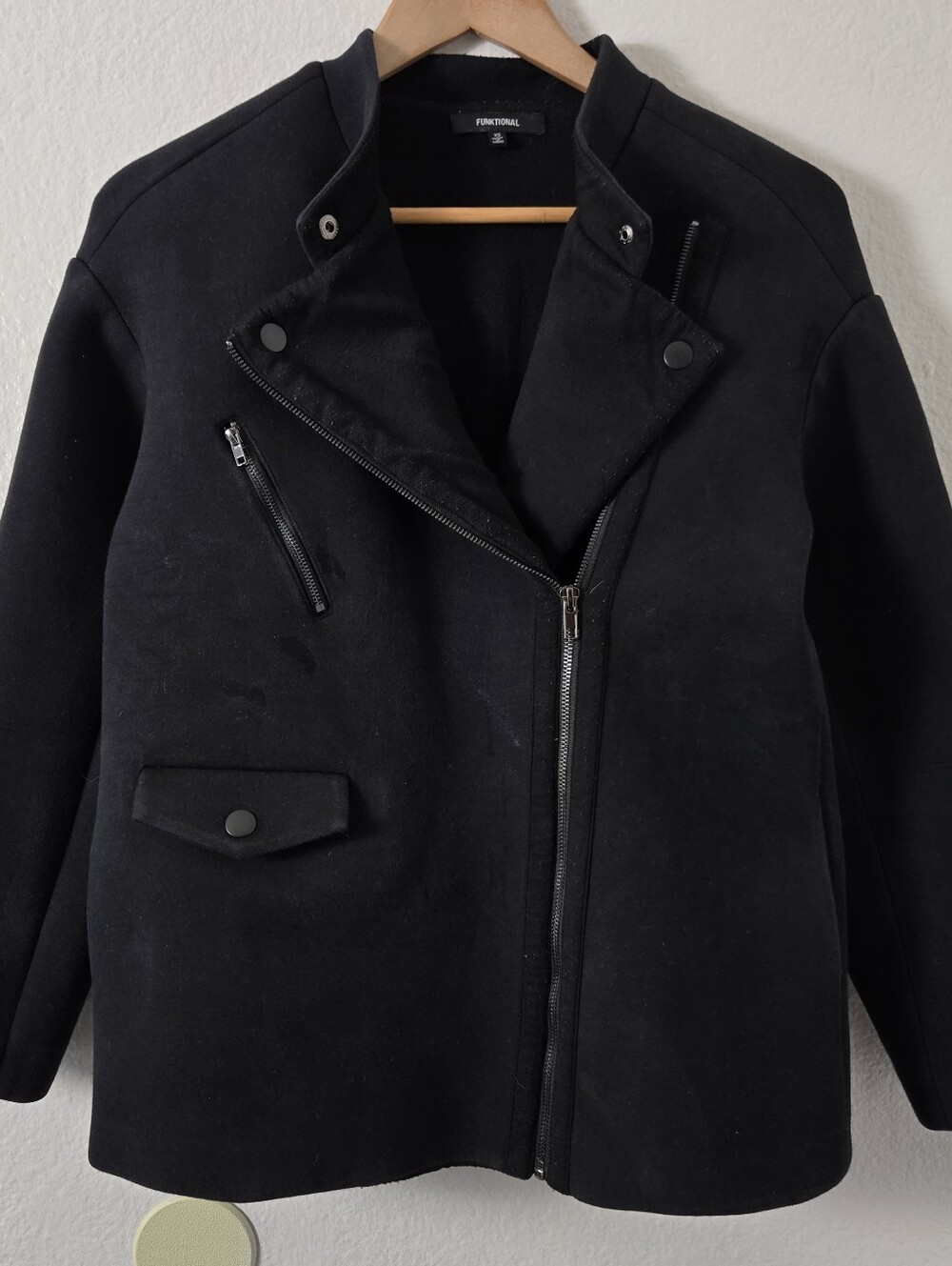 Funktional Black Collared Jacket